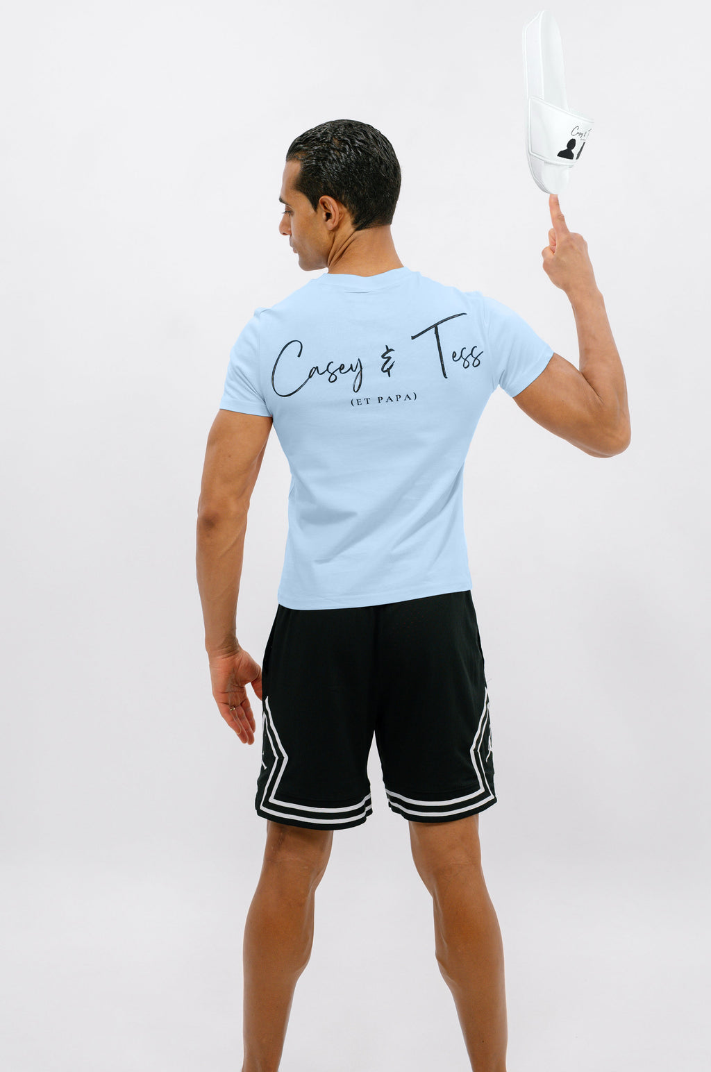 T-shirt officiel blanc "Casey & Tess (et papa)"