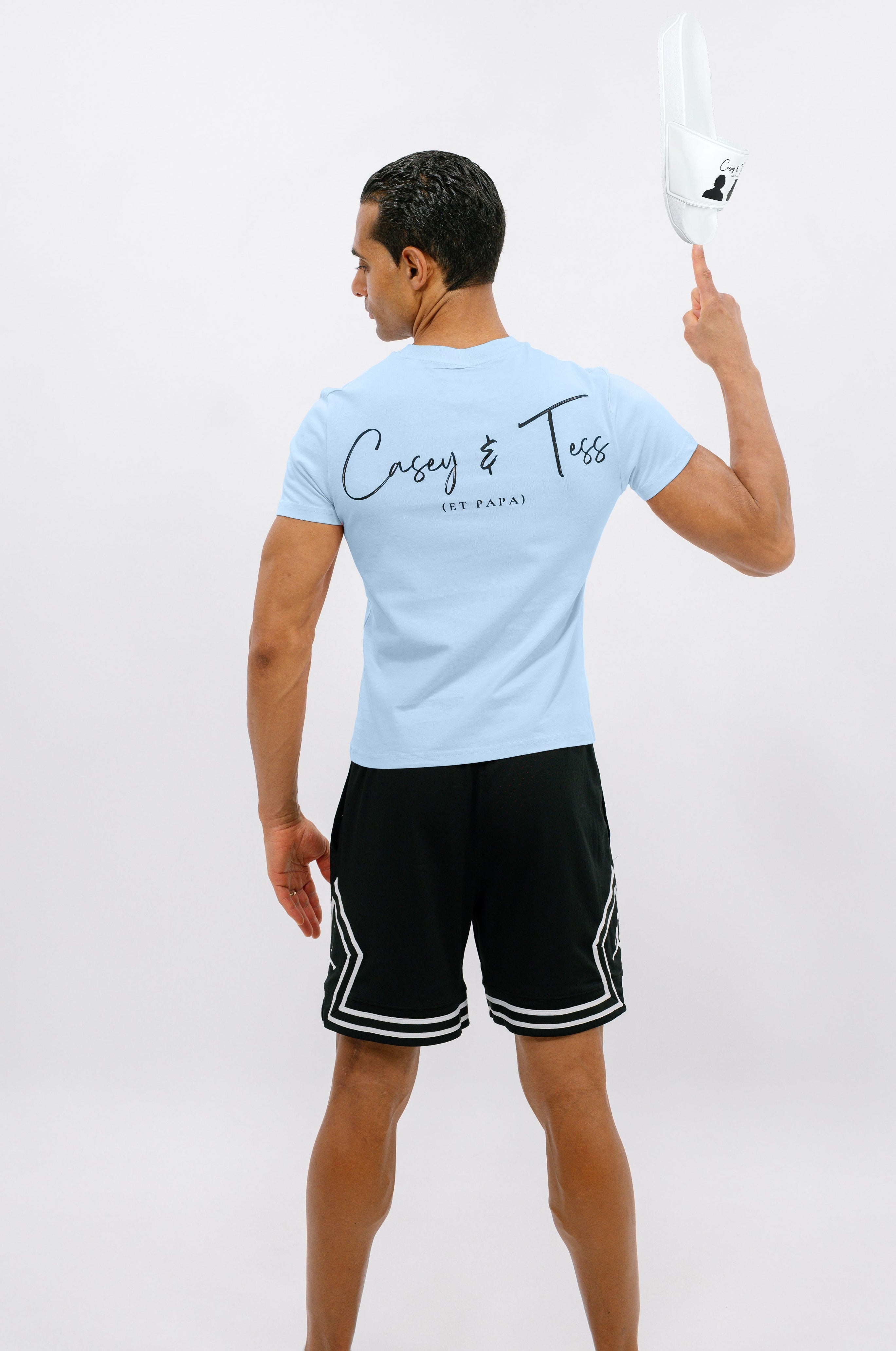 T-shirt officiel blanc "Casey & Tess (et papa)"